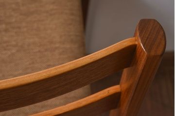 北欧家具　フィンランドASKO製　チーク材　ダイニングチェア(クッション座面チェア)(3)