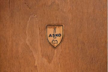 北欧家具　フィンランドASKO製 チーク材のナチュラルなダイニングチェア(クッション座面チェア)