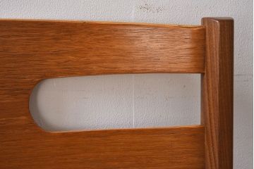 北欧家具　フィンランドASKO製 チーク材のナチュラルなダイニングチェア2脚セット(クッション座面チェア)