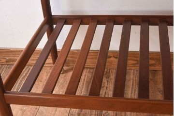 アンティーク雑貨　北欧家具　ビンテージ　チーク材　キャスター付きトロリー(キッチンワゴン)