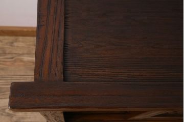 中古　民芸家具　楡材　総無垢　重厚な佇まいが趣ある六尺水屋箪笥サイドボード