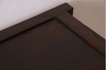 中古　民芸家具　楡材　総無垢　重厚な佇まいが趣ある六尺水屋箪笥サイドボード