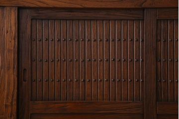 中古　民芸家具　楡材　総無垢　重厚な佇まいが趣ある六尺水屋箪笥サイドボード