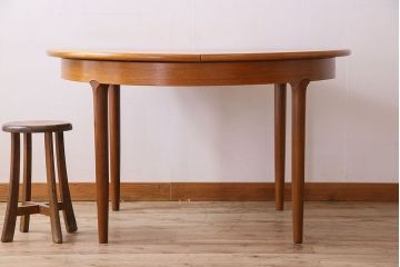 ヴィンテージ家具　北欧ビンテージ　MEREDEW社製!丸型エクステンションテーブル