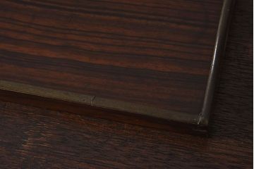 アンティーク雑貨　和製アンティーク　唐木・縞黒檀材　小さなお盆(トレー)