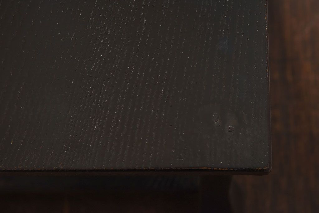 アンティーク雑貨　漆塗り　透かしが和モダンなアンティーク花台(飾り台)