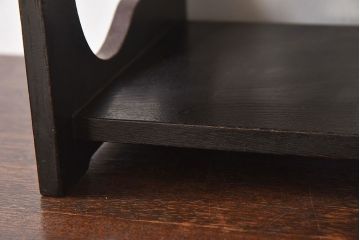 アンティーク雑貨　漆塗り　透かしが和モダンなアンティーク花台(飾り台)