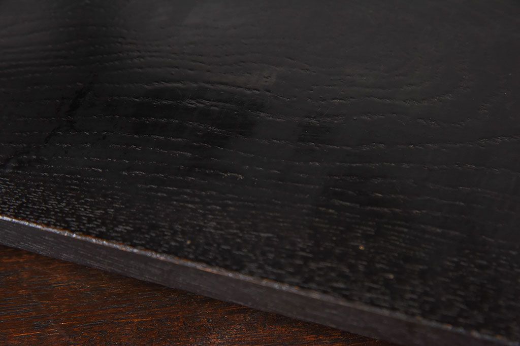 アンティーク雑貨　漆塗り　透かしが和モダンなアンティーク花台(飾り台)