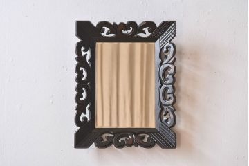 アンティーク雑貨　ビンテージ　レトロな壁掛け鏡(ミラー)