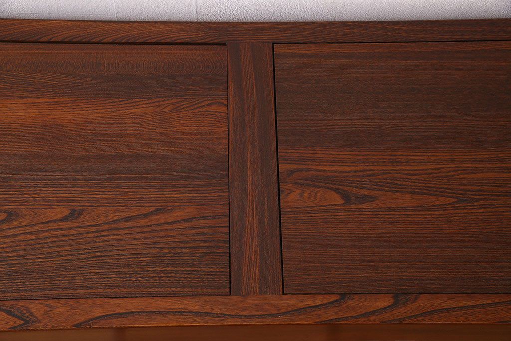 中古　民芸家具　楡材総無垢　重厚な佇まいが趣ある五尺水屋箪笥サイドボード(2)