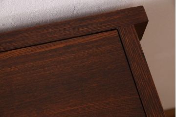 中古　民芸家具　楡材総無垢　重厚な佇まいが趣ある五尺水屋箪笥サイドボード(2)