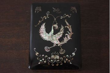 アンティーク雑貨　和製アンティーク　大正期　螺鈿文箱(木箱・小箱・収納箱)