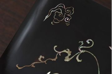 アンティーク雑貨　和製アンティーク　大正期　螺鈿文箱(木箱・小箱・収納箱)