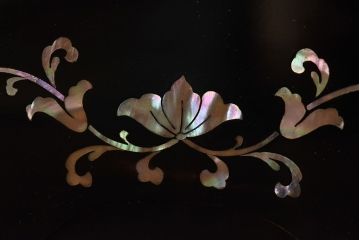 アンティーク雑貨　和製アンティーク　大正期　螺鈿文箱(木箱・小箱・収納箱)