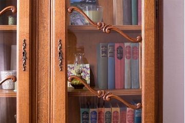 ヴィンテージ家具　オーク材　フランスビンテージ　ビューローブックケース