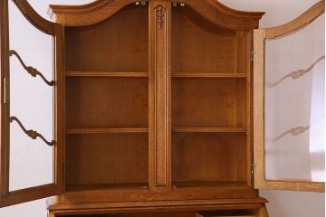 ヴィンテージ家具　オーク材　フランスビンテージ　ビューローブックケース
