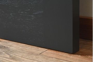 ビンテージ 花梨無垢材　珍しいデザインでシックなペイントドア(扉、カリン)