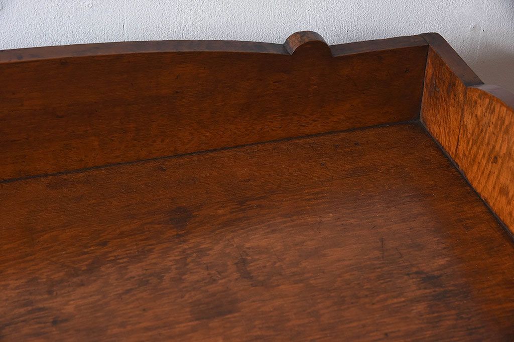 アンティーク家具　結霜ガラス入り　栓材　和製アンティークの本箱(本棚・収納棚・戸棚)