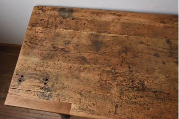 ヴィンテージ家具　フランスビンテージ　極厚インダストリアル(工業系)作業台