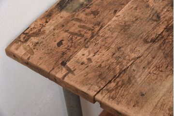 ヴィンテージ家具　フランスビンテージ　極厚インダストリアル(工業系)作業台