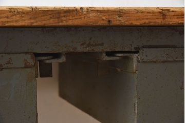 ヴィンテージ家具　フランスビンテージ　極厚インダストリアル(工業系)作業台