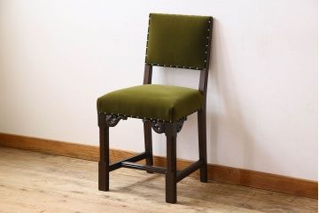アンティーク家具　オーク材製　イギリスアンティークの上品なダイニングチェア(椅子)