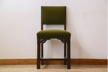 アンティーク家具　オーク材製　イギリスアンティークの上品なダイニングチェア(椅子)
