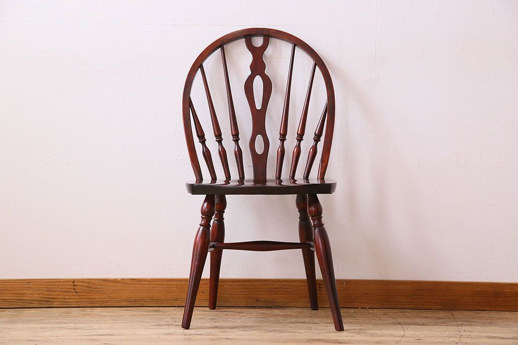 ビンテージ　飛騨家具　杢目の美しさが素敵なWINDS太平のダイニングチェア(1)