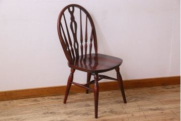 ビンテージ　飛騨家具　杢目の美しさが素敵なWINDS太平のダイニングチェア(1)