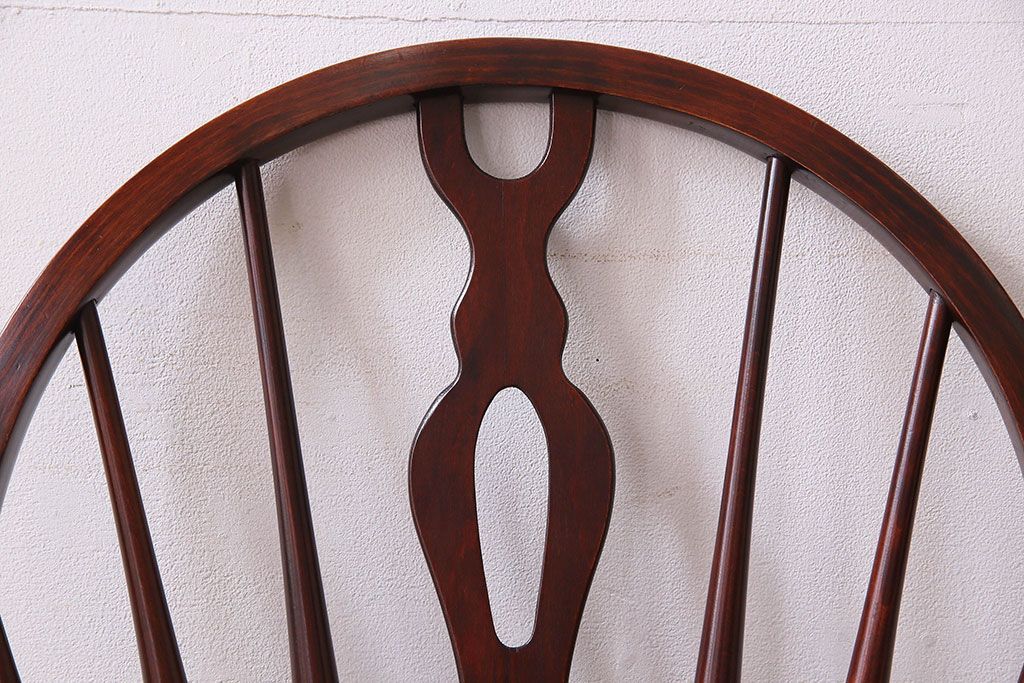 ビンテージ　飛騨家具　杢目の美しさが素敵なWINDS太平のダイニングチェア(1)