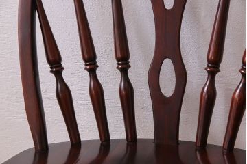 ビンテージ　飛騨家具　杢目の美しさが素敵なWINDS太平のダイニングチェア(1)