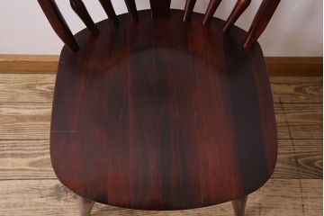 ビンテージ　飛騨家具　杢目の美しさが素敵なWINDS太平のダイニングチェア(1)