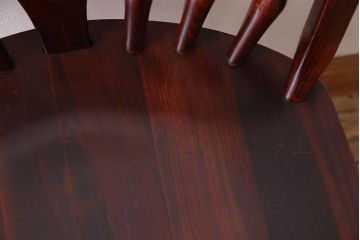 ビンテージ　飛騨家具　杢目の美しさが素敵なWINDS太平のダイニングチェア(1)