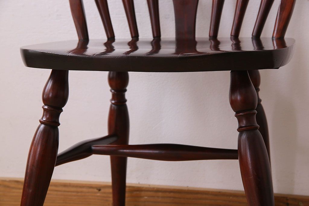 ビンテージ　飛騨家具　杢目の美しさが素敵なWINDS太平のダイニングチェア(1)