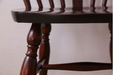 ビンテージ　飛騨家具　杢目の美しさが素敵なWINDS太平のダイニングチェア(1)