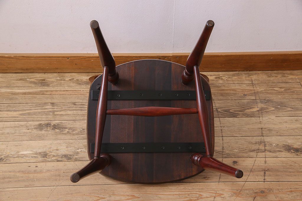 ビンテージ　飛騨家具　杢目の美しさが素敵なWINDS太平のダイニングチェア(1)