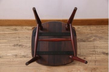 ビンテージ　飛騨家具　杢目の美しさが素敵なWINDS太平のダイニングチェア(1)