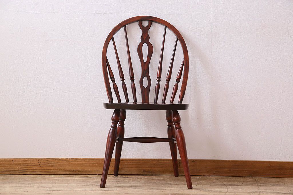 ビンテージ　飛騨家具　杢目の美しさが素敵なWINDS太平のダイニングチェア(2)