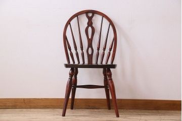ビンテージ　飛騨家具　杢目の美しさが素敵なWINDS太平のダイニングチェア(2)