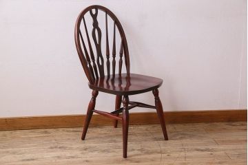 ビンテージ　飛騨家具　杢目の美しさが素敵なWINDS太平のダイニングチェア(2)