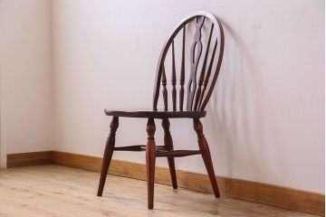 ビンテージ　飛騨家具　杢目の美しさが素敵なWINDS太平のダイニングチェア(2)