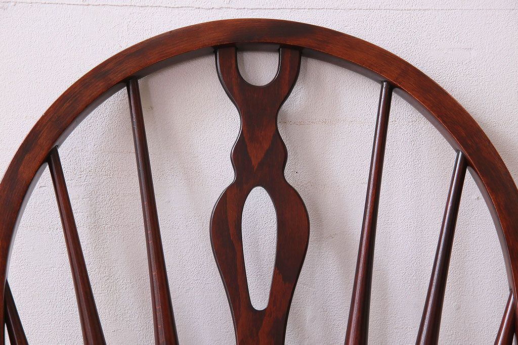 ビンテージ　飛騨家具　杢目の美しさが素敵なWINDS太平のダイニングチェア(2)