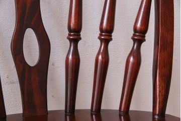 ビンテージ　飛騨家具　杢目の美しさが素敵なWINDS太平のダイニングチェア(2)