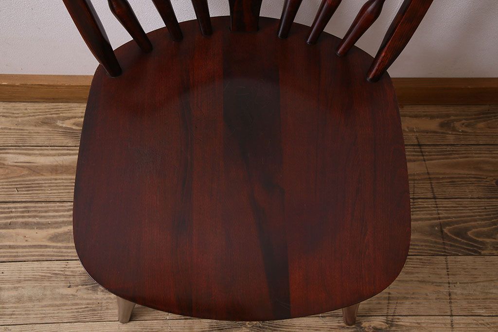 ビンテージ　飛騨家具　杢目の美しさが素敵なWINDS太平のダイニングチェア(2)