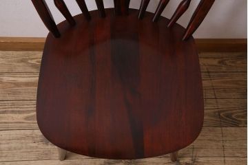 ビンテージ　飛騨家具　杢目の美しさが素敵なWINDS太平のダイニングチェア(2)