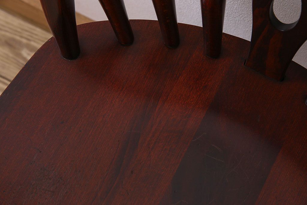 ビンテージ　飛騨家具　杢目の美しさが素敵なWINDS太平のダイニングチェア(2)