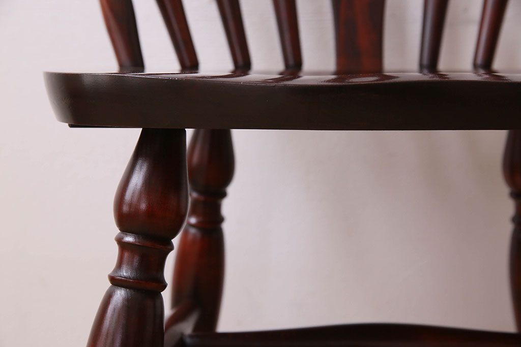 ビンテージ　飛騨家具　杢目の美しさが素敵なWINDS太平のダイニングチェア(2)