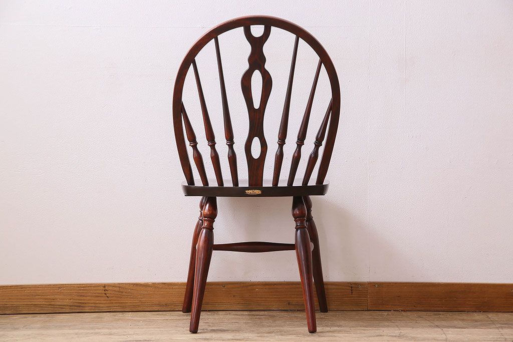 ビンテージ　飛騨家具　杢目の美しさが素敵なWINDS太平のダイニングチェア(2)