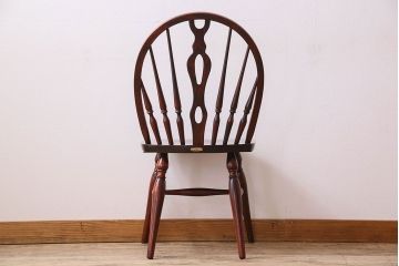 ビンテージ　飛騨家具　杢目の美しさが素敵なWINDS太平のダイニングチェア(2)