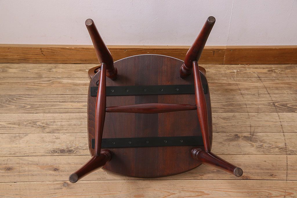 ビンテージ　飛騨家具　杢目の美しさが素敵なWINDS太平のダイニングチェア(2)